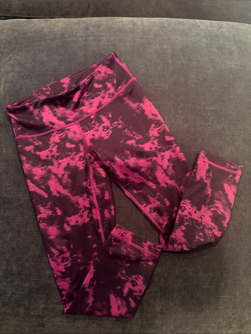 lululemon athletica Pink and Black Printed Girls' Leggings